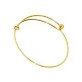 Gold Plated Bangle PJ033 VNISTAR Stainless Steel DIY Bangles