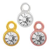 Stainless Steel Birthstone Charms PJ160-11 VNISTAR Steel Small Charms