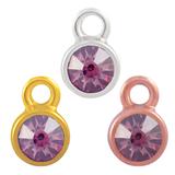 Stainless Steel Birthstone Charms PJ160-4 VNISTAR Metal Charms