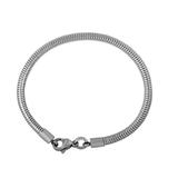 3.2mm Lobster Snake Bracelet,Steel PSB001 VNISTAR Stainless Steel Bracelets