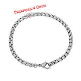 4.0mm lobster Steel Bracelet PSB024 VNISTAR Stainless Steel Bracelets