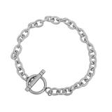 4.8*6mm OT Clasp Steel Bracelet PSB033 VNISTAR Stainless Steel Basic Bracelets