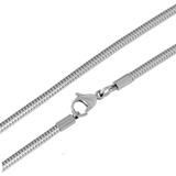 2.4mm Steel Snake Chain Necklace PSN001 VNISTAR Steel Basic Necklaces