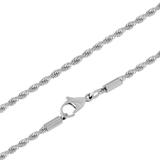 3.0mm Steel Chain Necklace PSN005 VNISTAR Stainless Steel Necklaces