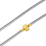 3.2mm Steel Clip Snake Necklace PSN021 VNISTAR Stainless Steel Necklaces