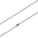 1.5mm Steel Bead Chain Necklace PSN024 VNISTAR Steel Basic Necklaces