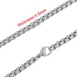 4.0mm Steel Chain Necklace PSN025 VNISTAR Stainless Steel Necklaces