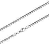 3.2mm Steel Lobster Snake Necklace PSN042 VNISTAR Stainless Steel Necklaces