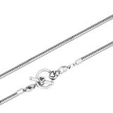 3.2mm Steel Snake Necklace PSN042C VNISTAR Steel Basic Necklaces