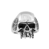 Stainless Steel Skull Ring R050 VNISTAR Steel Men's Rings