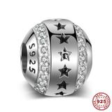 Star Formation 925 Sterling Silver Charms S007 VNISTAR Silver Spacer Charms