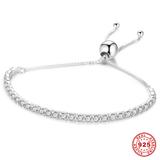 Shine CZ Zircon 925 Sterling Silver Bracelets SA012-1 VNISTAR 925 Silver Charms