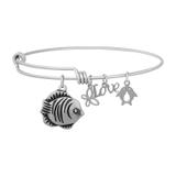 Steel Charm Bangle T002BA VNISTAR Bangles