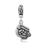 Steel Dangle Charms T038P VNISTAR Stainless Steel European Beads