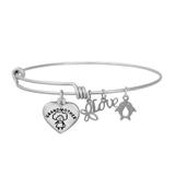 Steel Charm Bangle T040BA VNISTAR Bangles