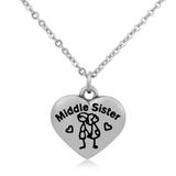 Steel Charm Necklace T042N1 VNISTAR Stainless Steel Charm Necklaces