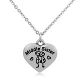 Steel Charm Necklace T042N1 VNISTAR Stainless Steel Charm Necklaces