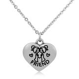 Steel Charm Necklace T047N1 VNISTAR Stainless Steel Charm Necklaces