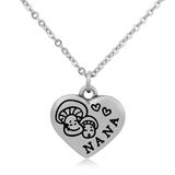 Steel Charm Necklace T048N1 VNISTAR Stainless Steel Charm Necklaces