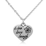Steel Charm Necklace T053N1 VNISTAR Stainless Steel Charm Necklaces