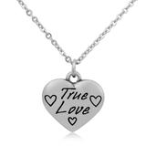 Steel Charm Necklace T054N1 VNISTAR Stainless Steel Charm Necklaces