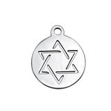 Stainless Steel Polished Charm T055 VNISTAR Steel Small Charms