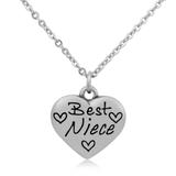 Steel Charm Necklace T057N1 VNISTAR Stainless Steel Charm Necklaces
