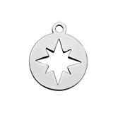 Stainless Steel Polished Charm T059 VNISTAR Steel Small Charms