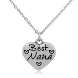 Steel Charm Necklace T061N1 VNISTAR Stainless Steel Charm Necklaces