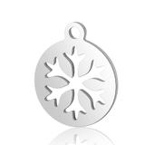 Stainless Steel Polished Charm T063 VNISTAR Steel Small Charms