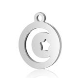 Stainless Steel Polished Charm T064 VNISTAR Steel Small Charms