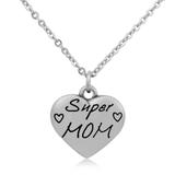 Steel Charm Necklace T069N1 VNISTAR Stainless Steel Charm Necklaces
