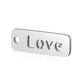 Stainless Steel Polished Charm T074 VNISTAR Steel Small Charms