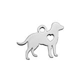 Stainless Steel Polished Charm T086 VNISTAR Steel Small Charms