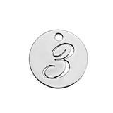 Stainless Steel Polished Charm T087-3 VNISTAR Steel Small Charms