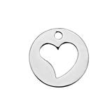 Stainless Steel Polished Charm T090 VNISTAR Steel Small Charms