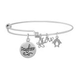 Steel Charm Bangle T091BA VNISTAR Jewellery