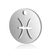 Stainless Steel Polished Charm T095-12 VNISTAR Steel Small Charms