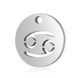 Stainless Steel Polished Charm T095-4 VNISTAR Steel Small Charms