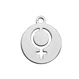 Stainless Steel Polished Charm T096 VNISTAR Steel Small Charms