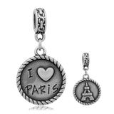 Steel Dangle Charms T098P VNISTAR Stainless Steel European Beads