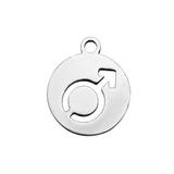 Stainless Steel Polished Charm T105 VNISTAR Steel Small Charms