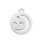 Stainless Steel Polished Charm T106 VNISTAR Steel Small Charms
