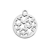 Stainless Steel Polished Charm T108 VNISTAR Steel Small Charms