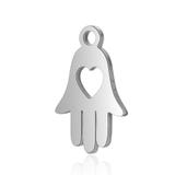 Stainless Steel Polished Charm T114 VNISTAR Steel Small Charms