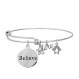 Steel Charm Bangle T120BA VNISTAR Jewellery