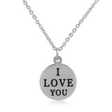 Steel Charm Necklace T138N1 VNISTAR Stainless Steel Charm Necklaces