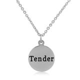 Steel Charm Necklace T139N1 VNISTAR Stainless Steel Charm Necklaces