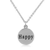Steel Charm Necklace T144N1 VNISTAR Stainless Steel Charm Necklaces