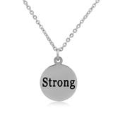 Steel Charm Necklace T150N1 VNISTAR Stainless Steel Charm Necklaces
